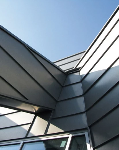 建筑设计立缝屋面和覆层