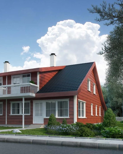 挪威的住宅楼
